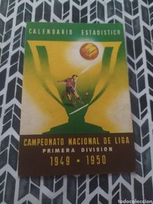 Coleccionismo deportivo: CALENDARIO ESTADISTICO CAMPEONATO NACIONAL LIGA DE FÚTBOL 1ERA DIVISION 1949-50
